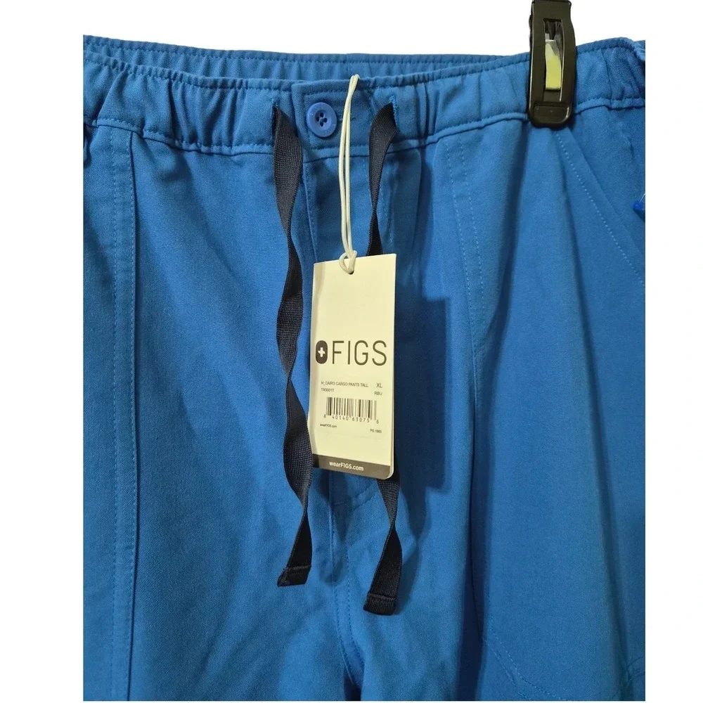 FIGS‎ Mens Cairo Cargo Scrub Pants Tall XL Royal Blue Technical Collection NWT